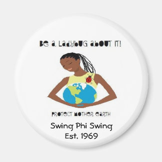 Ladybug Saving Earth Magnet