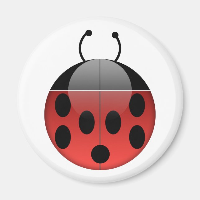 Ladybug Series 1 Round Magnet (Devant)
