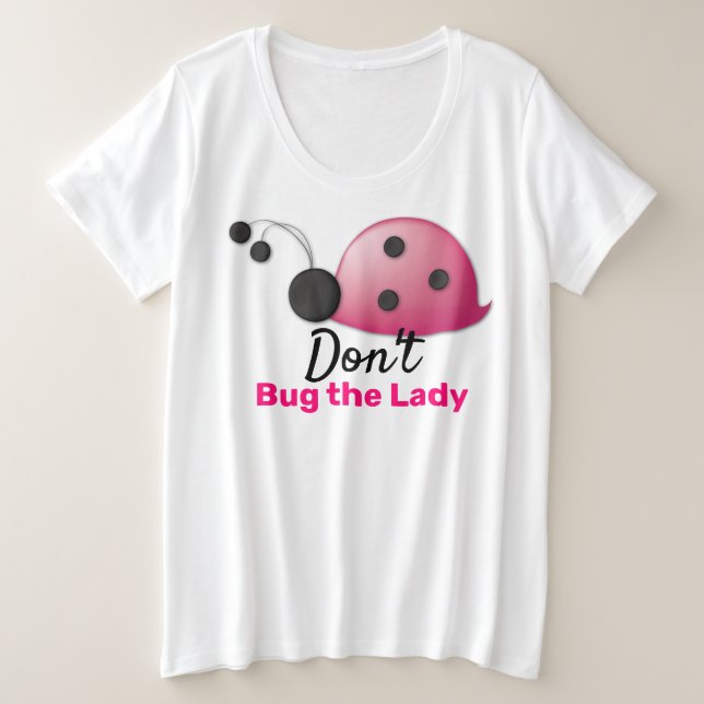 Ladybug - T-shirt de base plus taille féminine (Design devant)