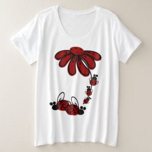 Ladybug - T-shirt de base plus taille féminine