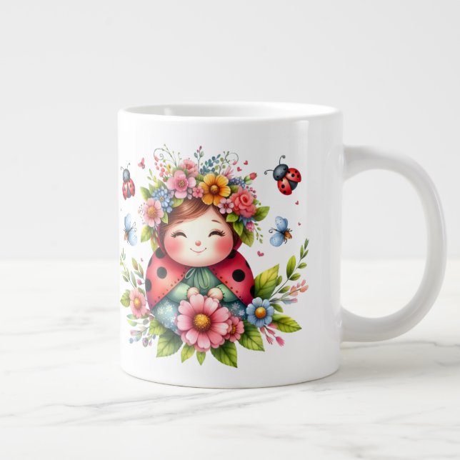 Ladybug - Tasse de café extra-large (Droite)