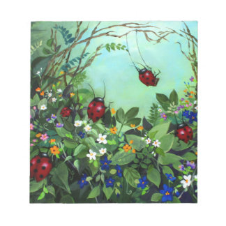 Ladybugs Au Bloc-Notes En Jeu