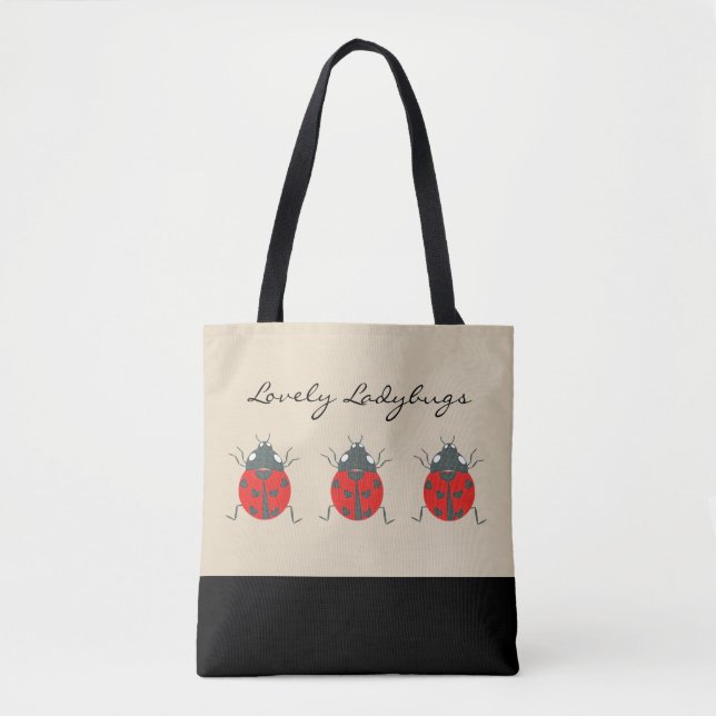 Ladybugs | Joli Trio du Sac fourre-tout de Ladybug (Devant)