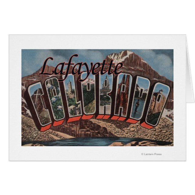 Lafayette, Colorado - Scènes de grandes lettres (Devant horizontal)