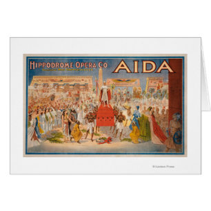 L'affiche théâtrale d'Aida de spectacle