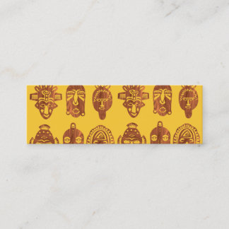 L'Africain masque les cartes de visite maigres