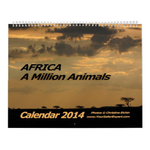 L'AFRIQUE - de calendrier 2014 (Deux-Page million