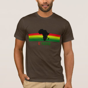 L'AFRIQUE unissent le T-shirt fait sur commande