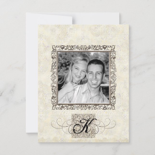 L'âge d'argent de l'élégance, Faire-part de mariag (Devant)