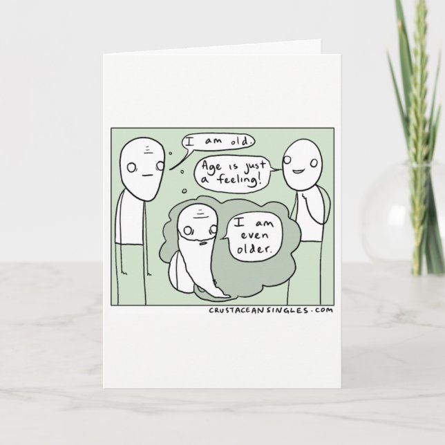 L'âge est juste une carte d'anniversaire drôle de (Devant)