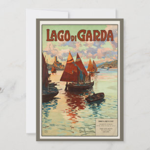 Lago di Garda, Lac de Garde, Italie Vintage voyage