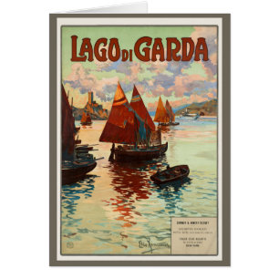 Lago di Garda, Lac de Garde, Italie Voyage Vintage