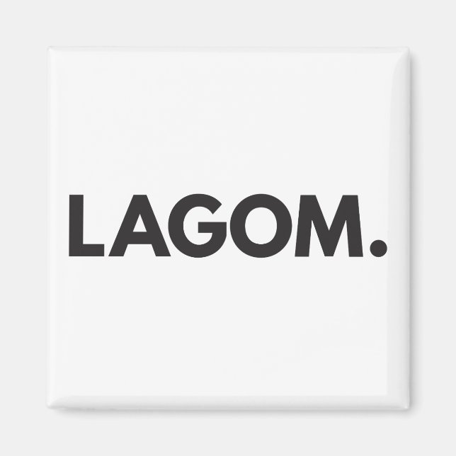 LAGOM. Magnet (Devant)