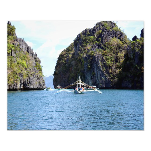 Lagon à El Nido Palawan 20"X16" Imprimer photo (Devant)