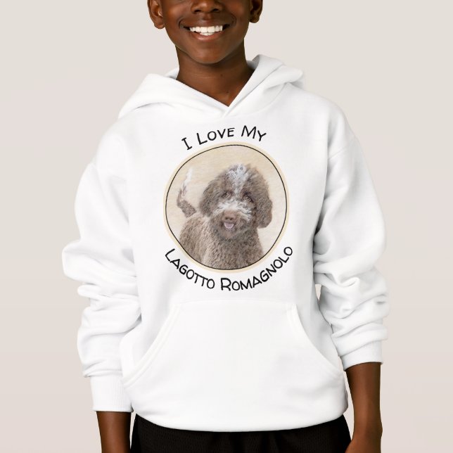 Lagotto Romagnolo Peinture - Cute Original Chien A (Devant)