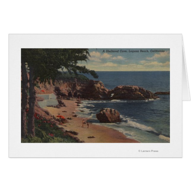 Laguna Beach, CA - Shelter Cove on Coast (Devant horizontal)
