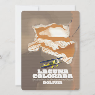 Laguna Colorada Bolivie poster voyage lac salé