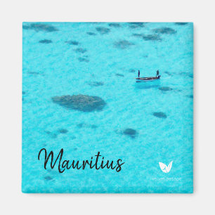 Lagune mauricienne - aimant frigo de Velvet Escape