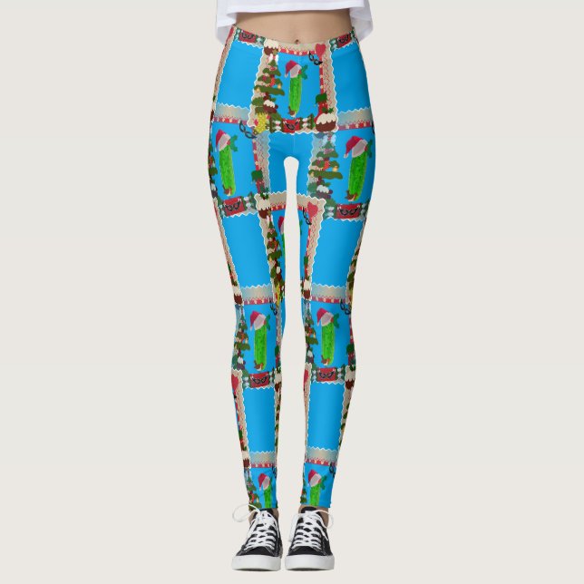 laide cornichon de noël xmas leggings (Devant)