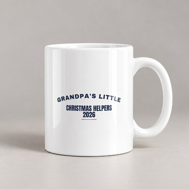 L'aide de Noël de papy 2026 Mug drôle (Créateur téléchargé)