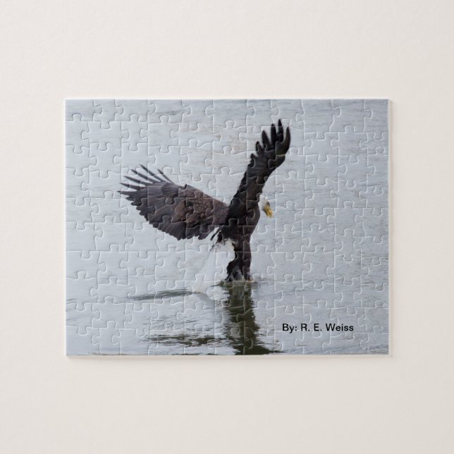 L'aigle de puzzle semble marcher sur l'eau (Horizontal)