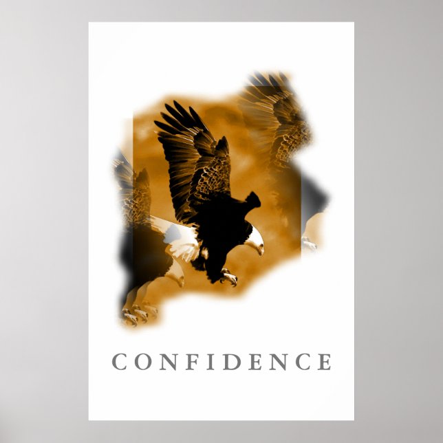L'aigle Motivation Confiance Art Posters (Devant)