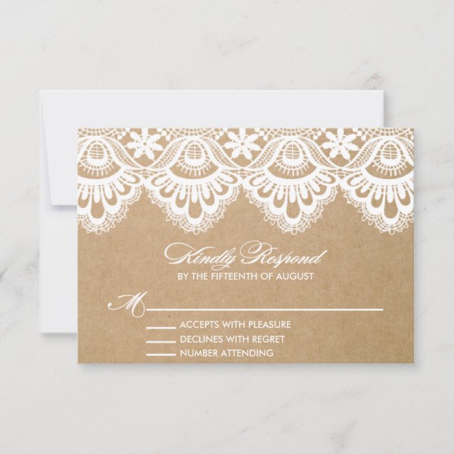 LAINE RUSTIQUE | CARTE D'ENCOMBREMENT DE MARIAGE R (Devant)