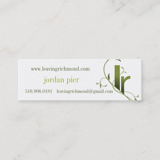 laissant des cartes de richmond (révisées) (Devant)