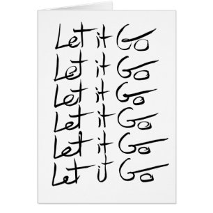 Laisse-le partir ! Citation calligraphie motivatio