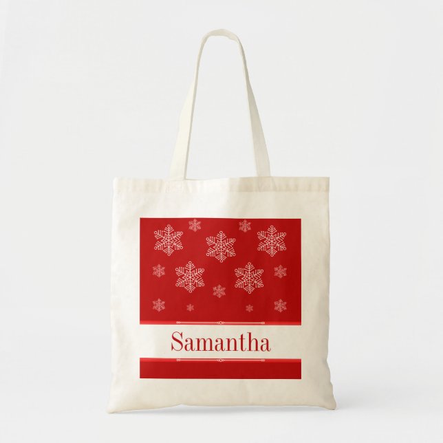 Laisse-le Sac fourre-tout de neige, Rouge (Devant)