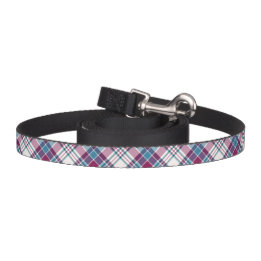 Laisse Pour Animaux Domestiques Magenta et Plaid bleu