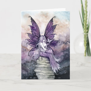 Laisser aller carte de fée et de papillon