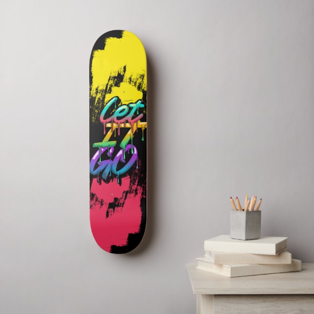 Laisser aller skateboard (Art mural)
