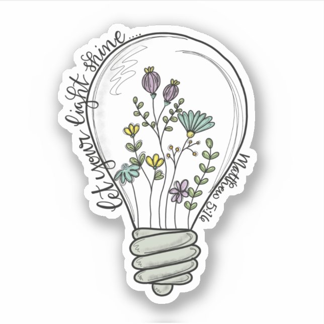 Laisser Briller Votre Sticker En Vinyle Coupé Sur  (Devant)