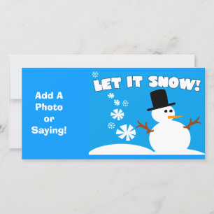 Laisser il neige Carte photo