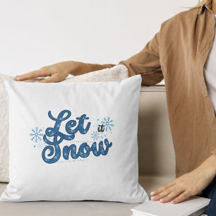 Laisser il neige Coussin hiver