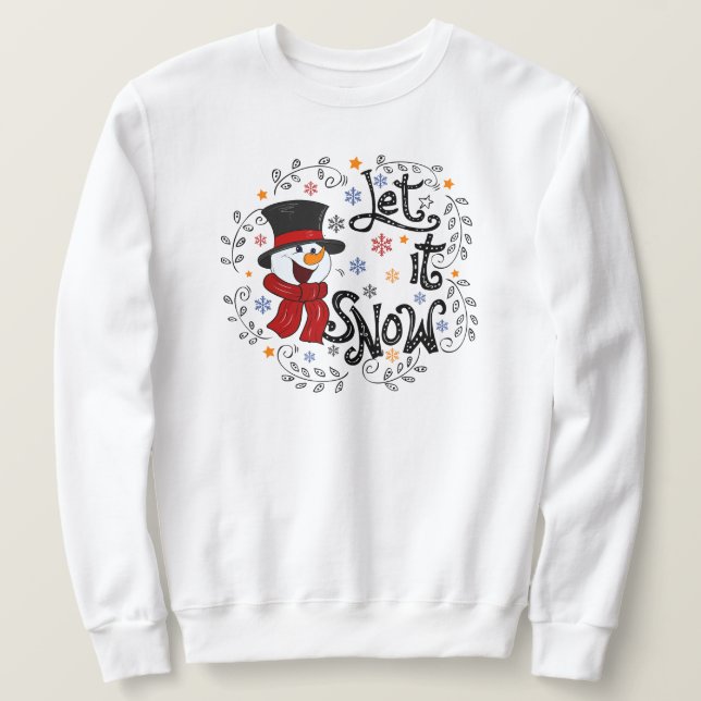 Laisser il neige Sweatshirt (Design devant)