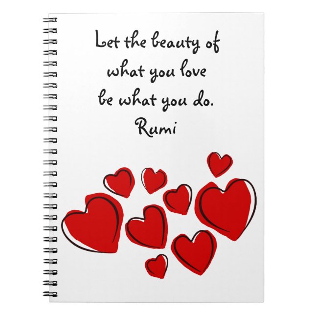 Laisser la beauté Rumi Journal (Devant)