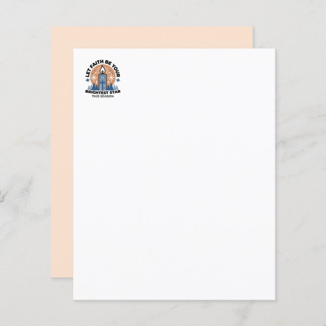 Laisser la foi briller : Thème hiver (Devant / Derrière)