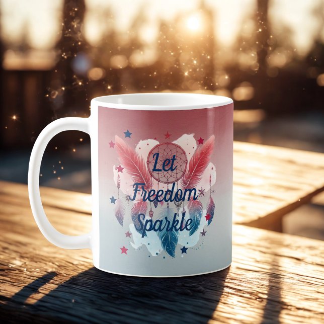 Laisser la liberté étinceler Dreamcatcher Mug (Créateur téléchargé)
