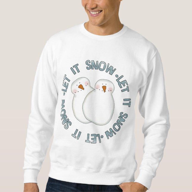 Laisser la neige Tshirts et cadeaux de vacances (Devant)