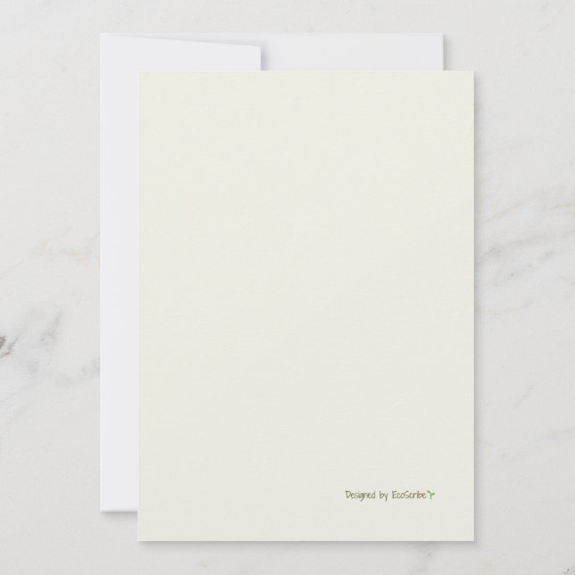 Laisser l'amour grandir - Watercolor Cactus Carte  (Dos)