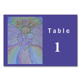 Laisser L'Amour, Laisser Dieu Angel Cartes de Tabl