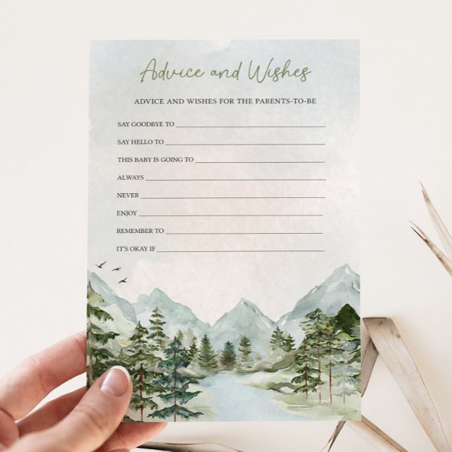 Laisser l'aventure commencer Baby Advice & Wives j (Let the Adventure Begin Baby Shower Game)