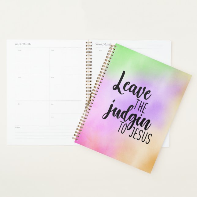 Laisser Le Jugement À Jésus Planificateur (Devant avec enveloppe)