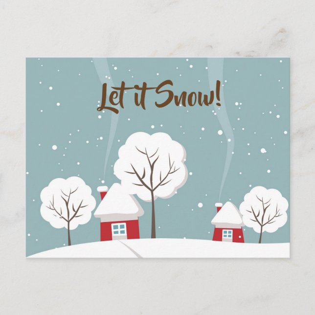 Laisser les cartes postales de neige (Devant)
