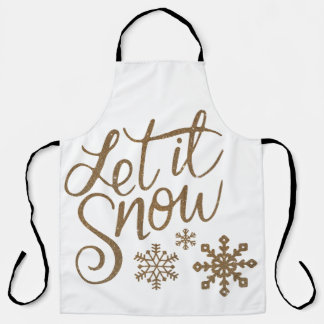 Laisser neiger hiver / tablier de vacances