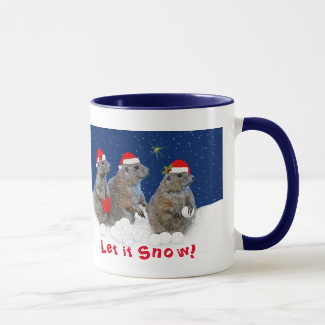 Laisser neiger Noël Mug (Droite)