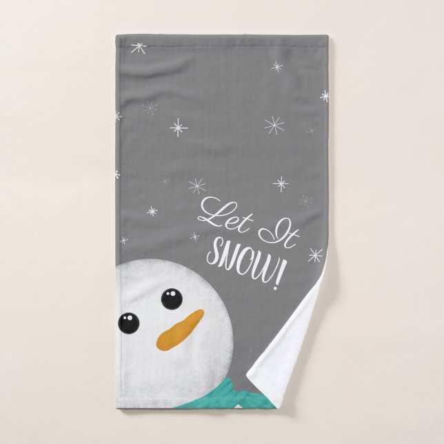 Laisser neiger Snowman (Serviette à main)