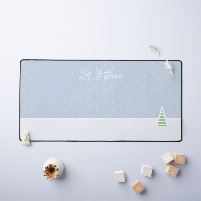 Laisser neiger un arbre d'hiver minuscule Ice Blue (Tableau pour enfants)
